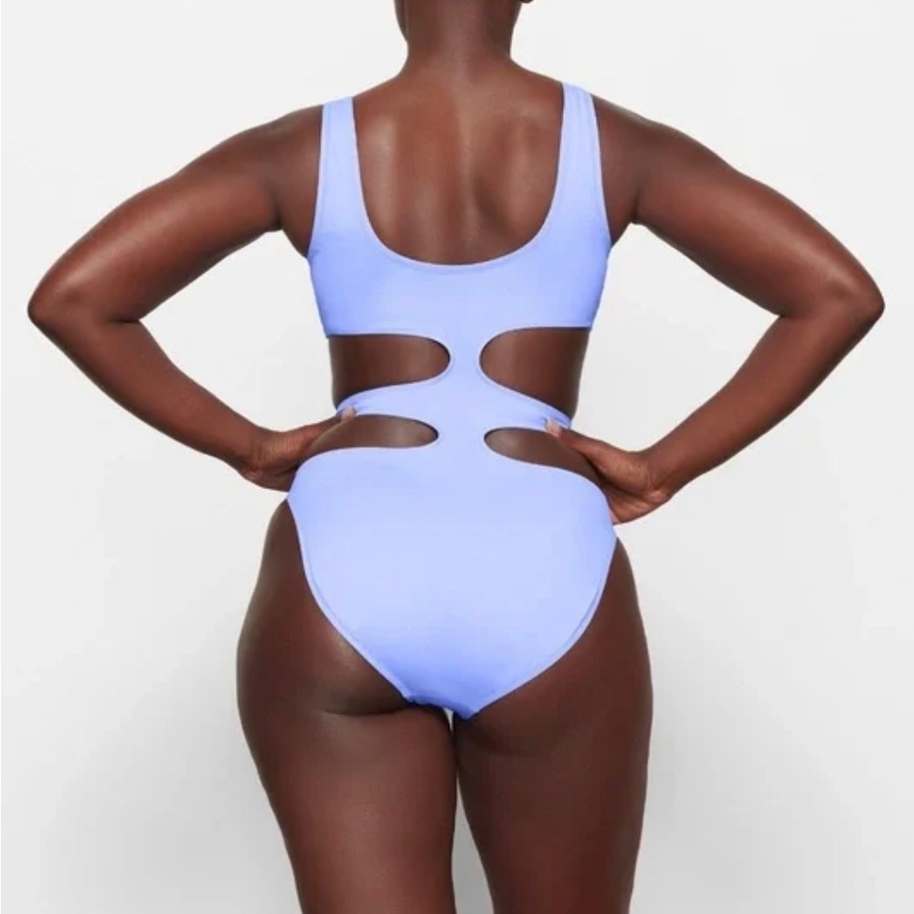 NWT Skims Monoki Periwinkle One Piece Swim Size 2X - Picture 2 of 4